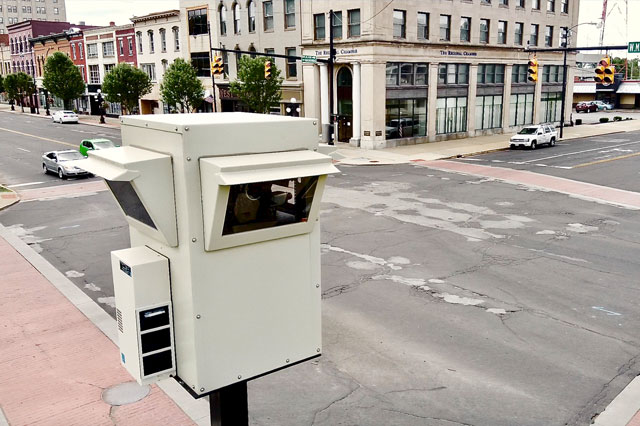 video surveillance cameras intersection