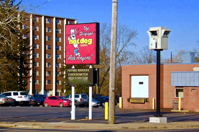 video surveillance cameras strip mall