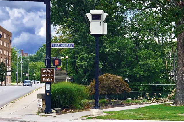 video surveillance cameras town